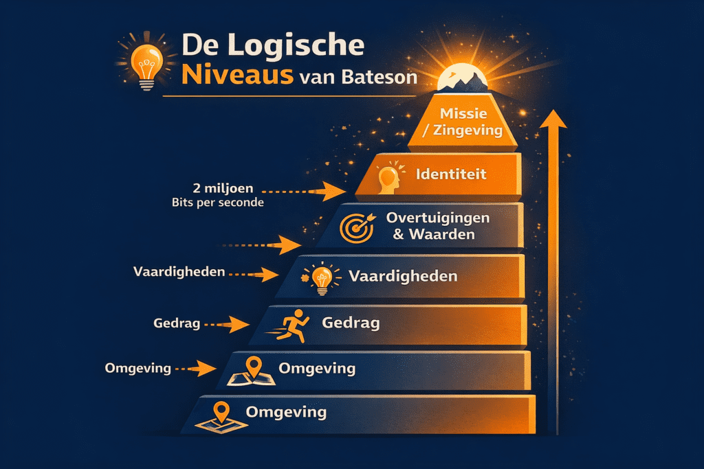 Logische niveaus van Bateson afbeelding
